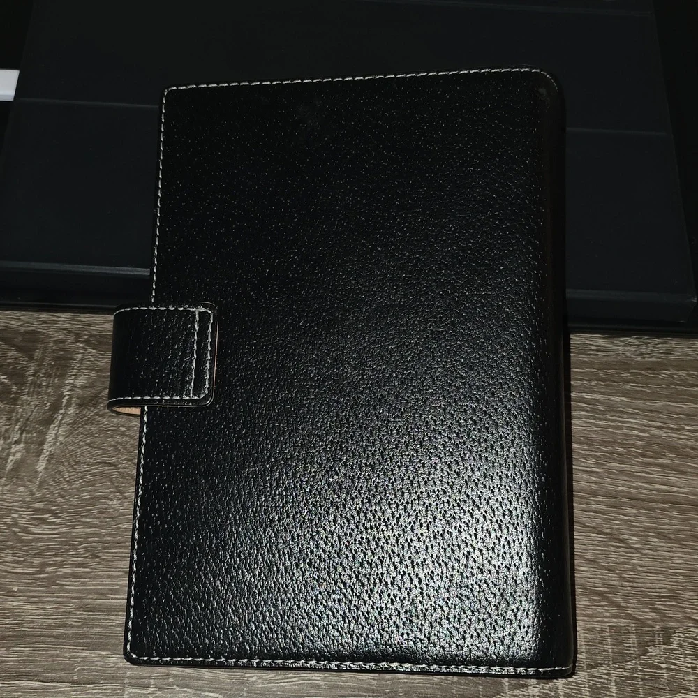 Kate Spade Black Leather Planner Agenda - Picture 4 of 10